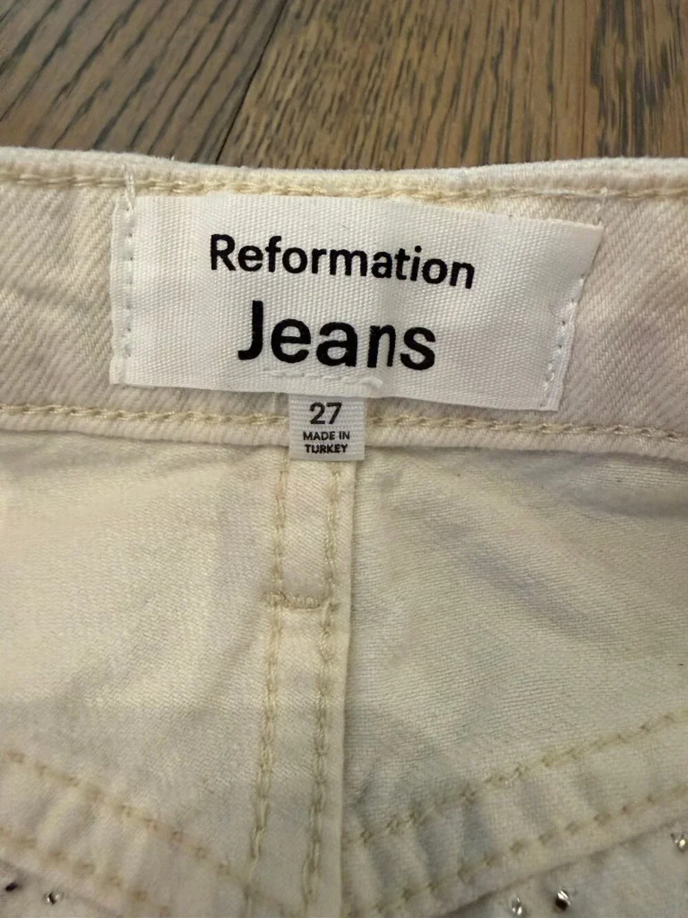 Reformation Cary High Rise Slouchy Wide Leg Jeans size 27 - Picture 6 of 7